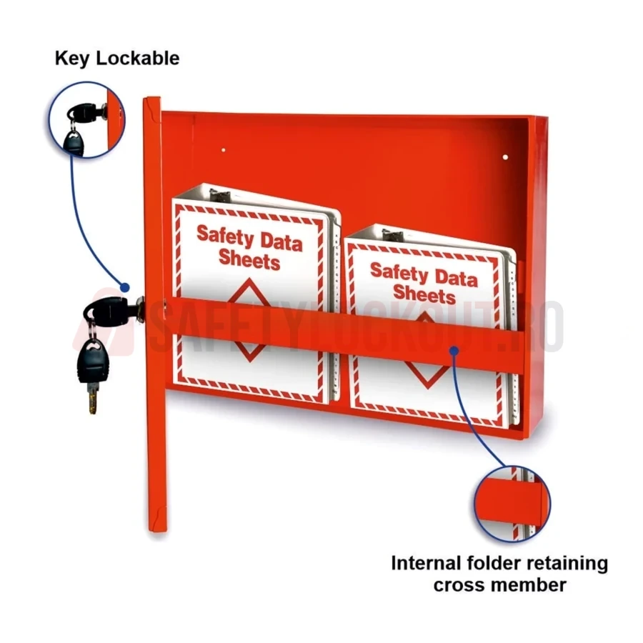 Dulap pentru fișe tehnice de securitate MSDS/SDS, Seria 56 — Cabinete pentru comunicarea pericolelor și fișe tehnice de securitate (MSDS) | Safety Lockout