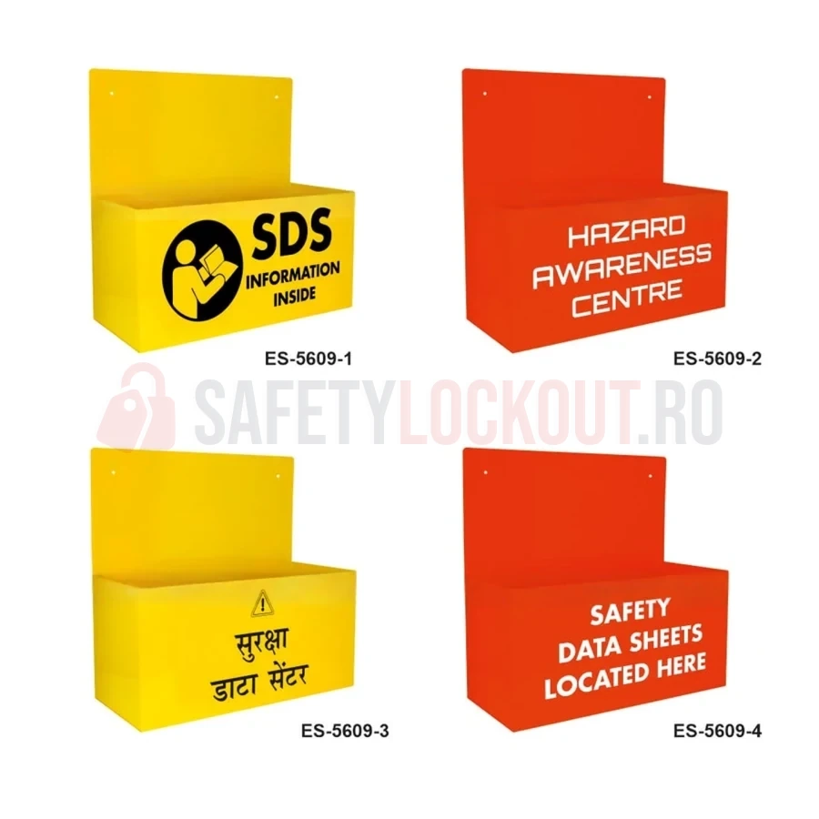 Cabinet de perete pentru fișe tehnice de securitate MSDS / SDS — Cabinete pentru comunicarea pericolelor și fișe tehnice de securitate (MSDS) | Safety Lockout