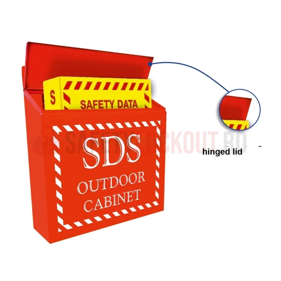 Cabinet exterior MSDS / SDS din oțel, Seria 56 - 10 — Cabinete pentru comunicarea pericolelor și fișe tehnice de securitate (MSDS) | Safety Lockout