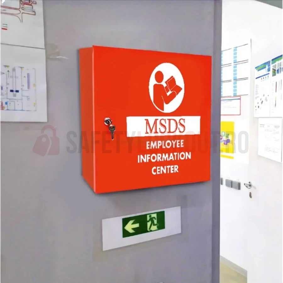 Cabinet MSDS / SDS pentru fișe de securitate, oțel — LT-5613 — Cabinete pentru comunicarea pericolelor și fișe tehnice de securitate (MSDS) | Safety Lockout