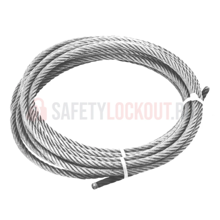 Cablu din oțel inoxidabil de 5 m pentru dispozitiv de blocare LT-MMCL — Dispozitive multipurpose cu cablu | Safety Lockout