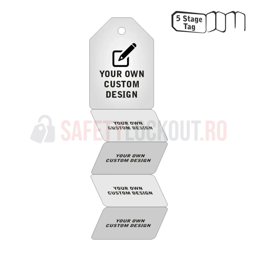 Etichete personalizate în 5 trepte pentru flanșe — Etichete personalizate pentru flanșe | Safety Lockout