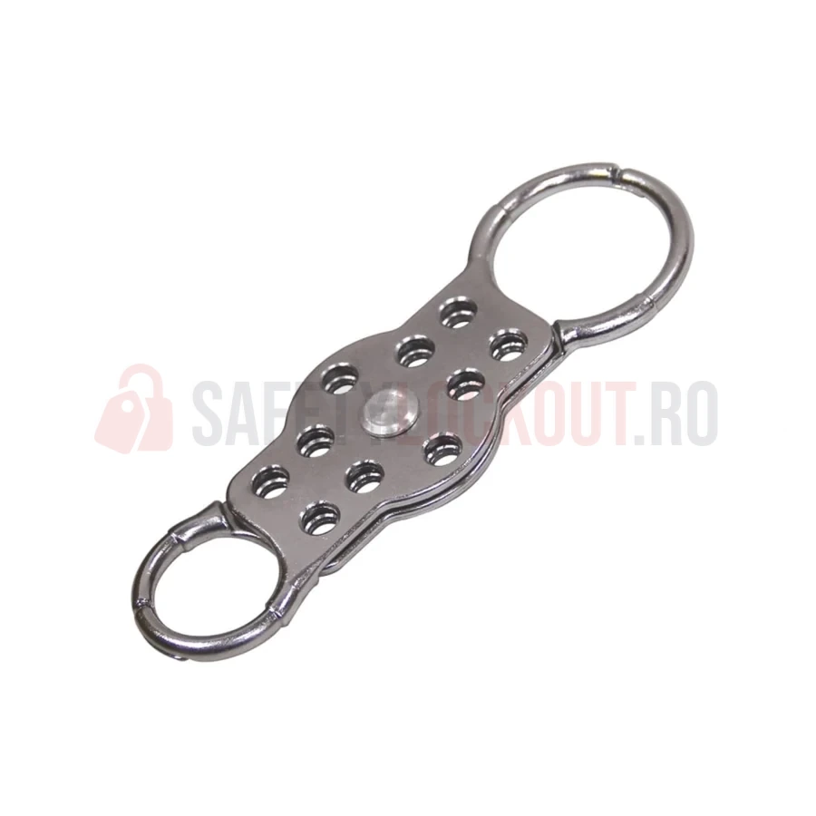 Hasp LOTO Scorpio din aluminiu, fălci duble, 10 orificii — Hasp LOTO din aluminiu | Safety Lockout