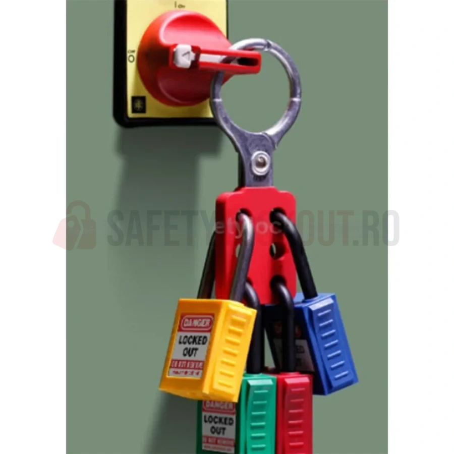 Hasp LOTO din aluminiu, fălci de 38 mm — Hasp LOTO din aluminiu | Safety Lockout