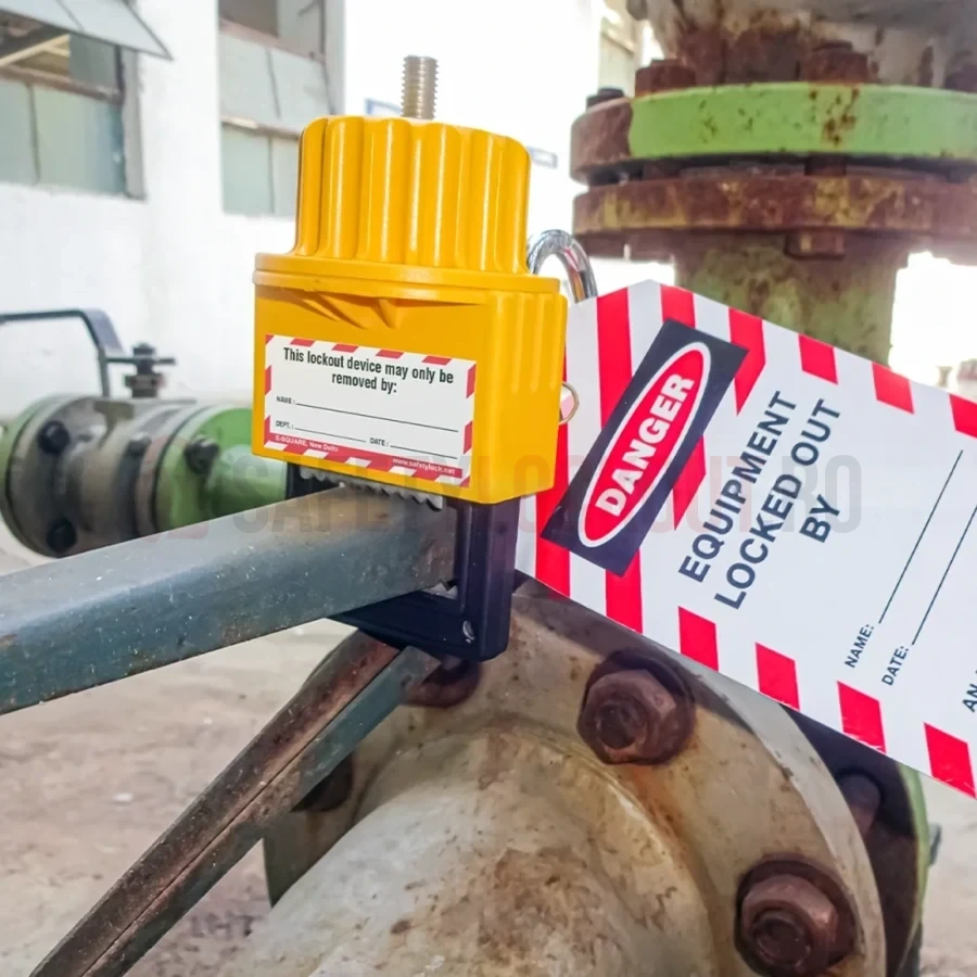 Dispozitiv de blocare pentru valvă fluture Premier, galben — Dispozitive de blocare pentru valve fluture | Safety Lockout