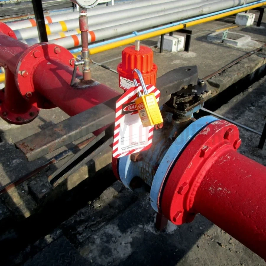 Dispozitiv de blocare pentru valvă fluture Premier, galben — Dispozitive de blocare pentru valve fluture | Safety Lockout