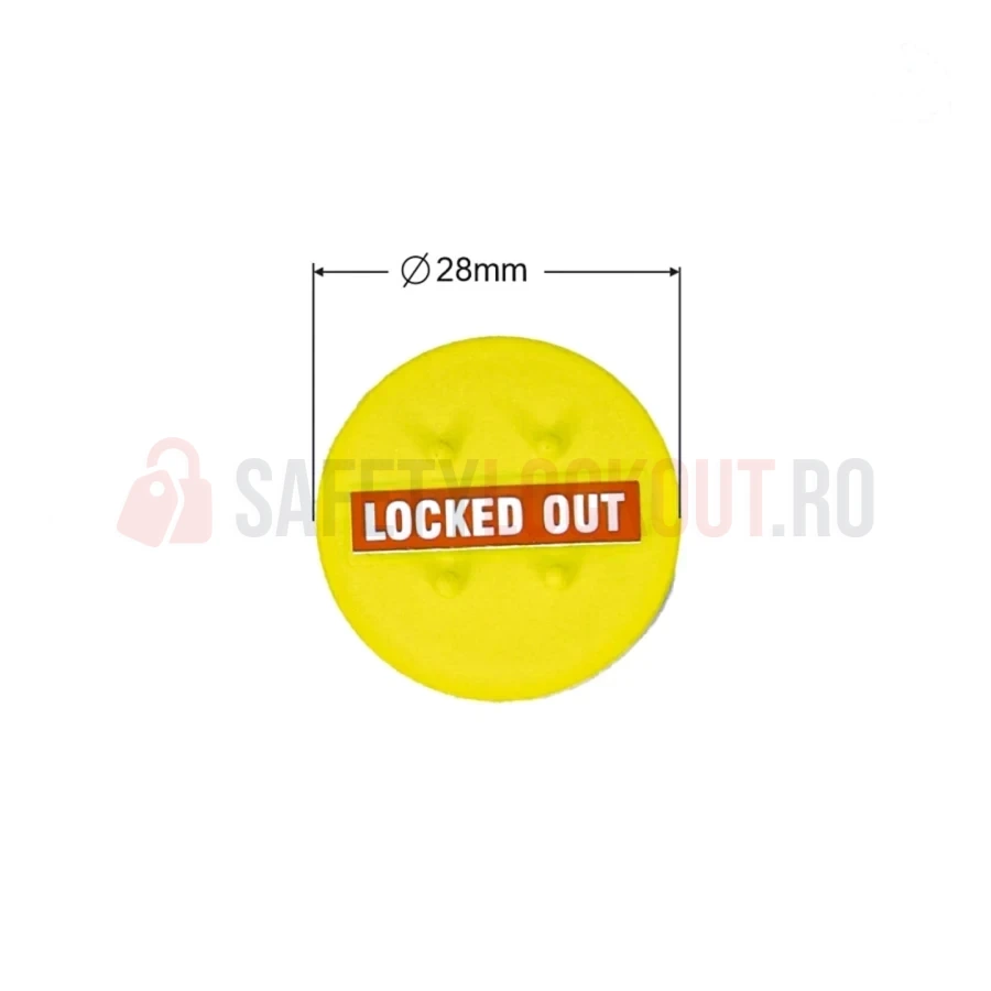 Blocator circular pentru panou electric, 38 mm — Dispozitiv de blocare cu bară de blocare | Safety Lockout