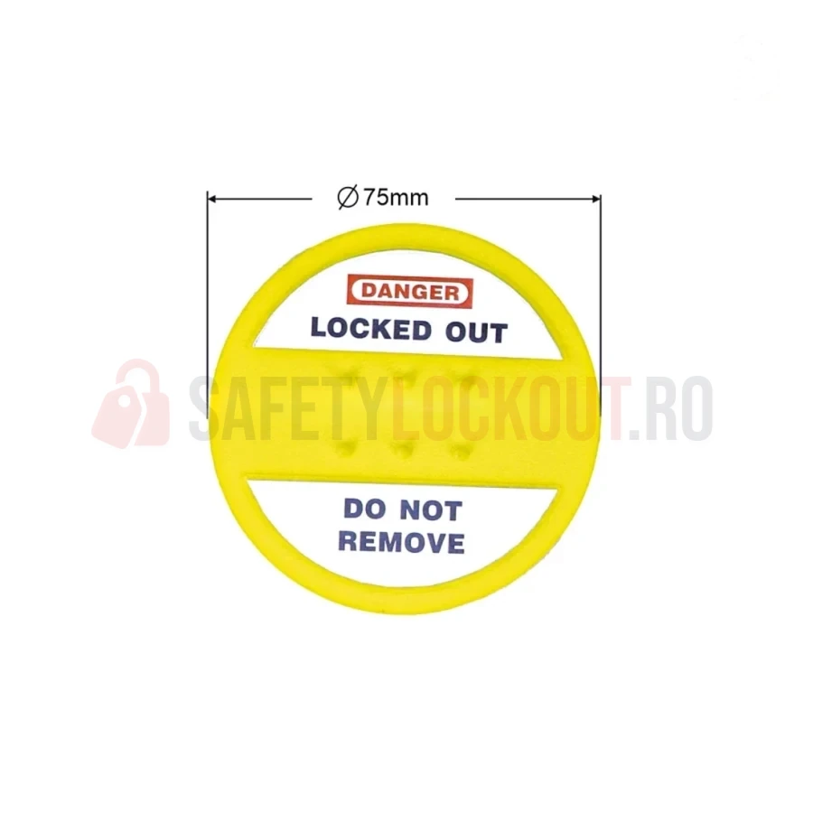 Dispozitiv de blocare circular pentru panou electric, Ø 75 mm — Dispozitiv de blocare cu bară de blocare | Safety Lockout