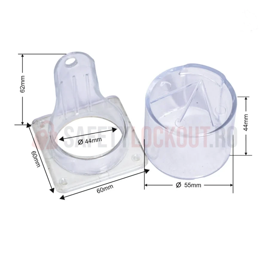 Dispozitiv de blocare pentru butoane panou electric, rotund, 55 mm — Dispozitive de blocare pentru panouri electrice | Safety Lockout