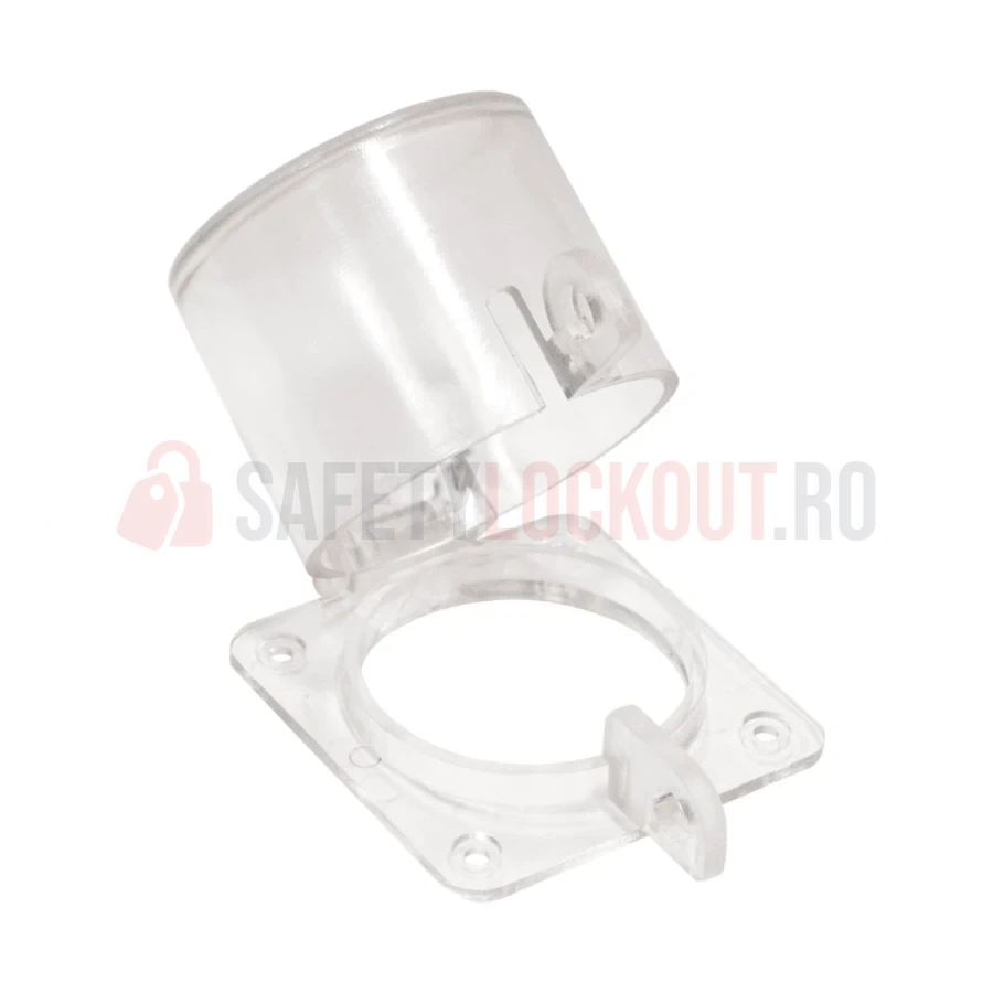 Dispozitiv de blocare pentru butoane panou electric, circular, tip balama, 55 mm — Dispozitive de blocare pentru panouri electrice | Safety Lockout