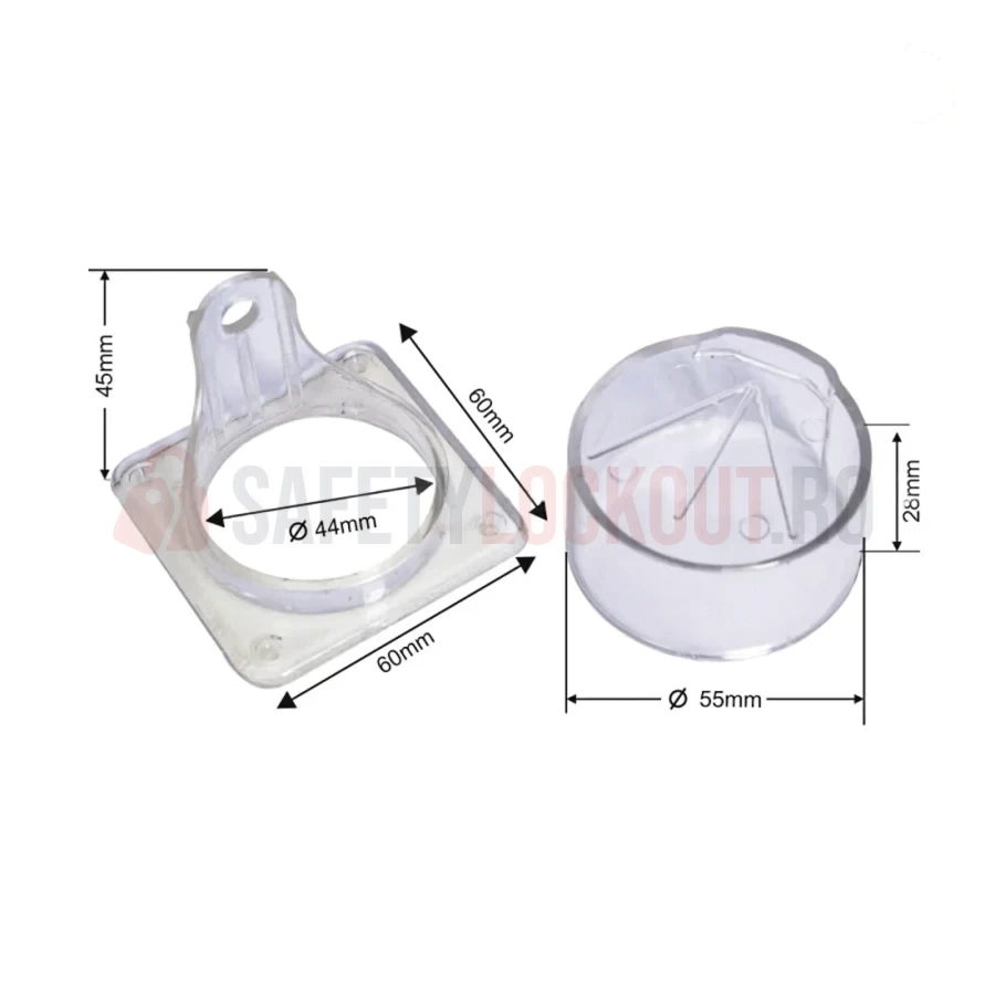 Dispozitiv de blocare pentru panou electric, circular rotund 55 Slim — Dispozitive de blocare pentru panouri electrice | Safety Lockout