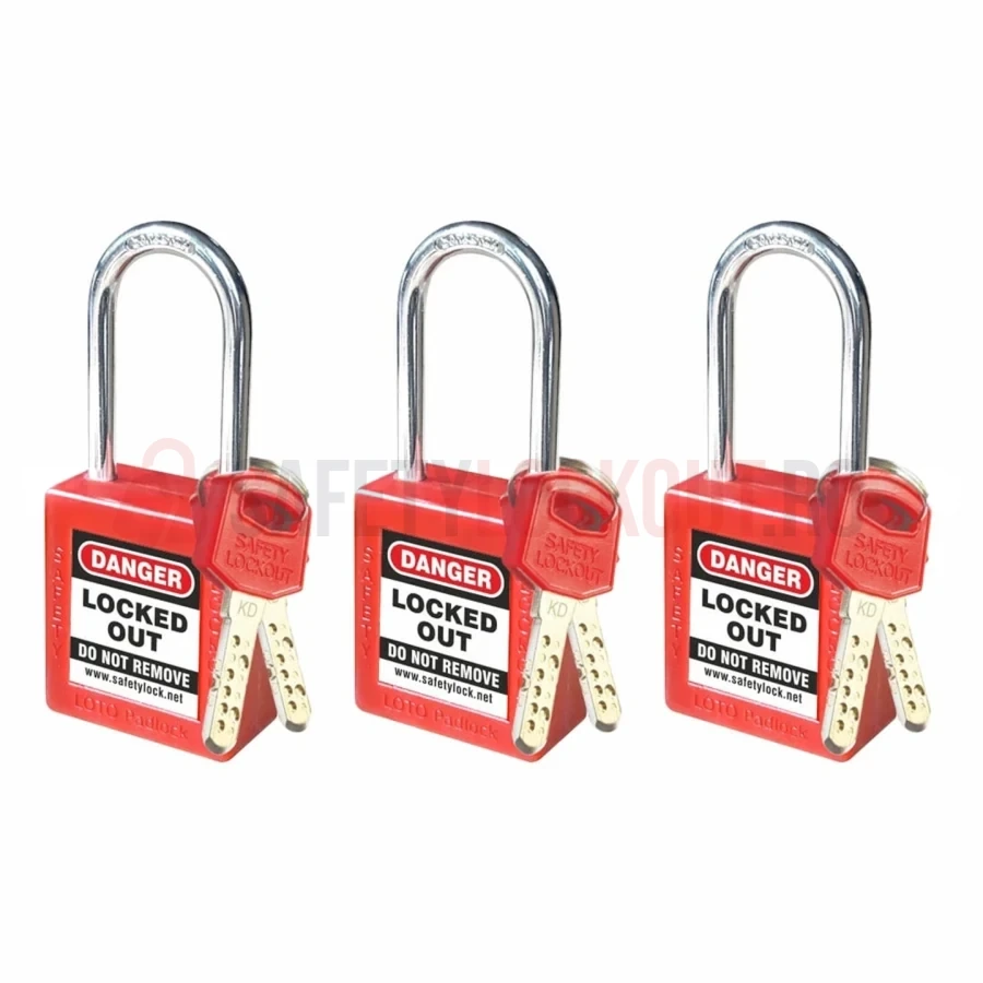 Lacăt LOTO Seria 5 cu cheie computerizată și bridă din oțel — Lacăte de siguranță LOTO | Safety Lockout