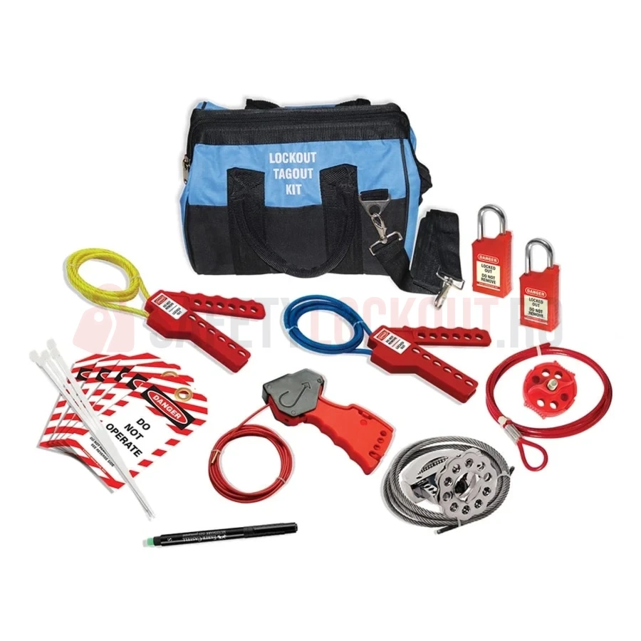 Kit LOTO Versatil cu Dispozitive de Blocare cu Cablu — Kituri LOTO | Safety Lockout