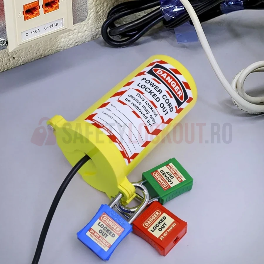 Dispozitiv de blocare pentru ștecher electric cilindric — Dispozitiv de blocare pentru ștecher cilindric | Safety Lockout