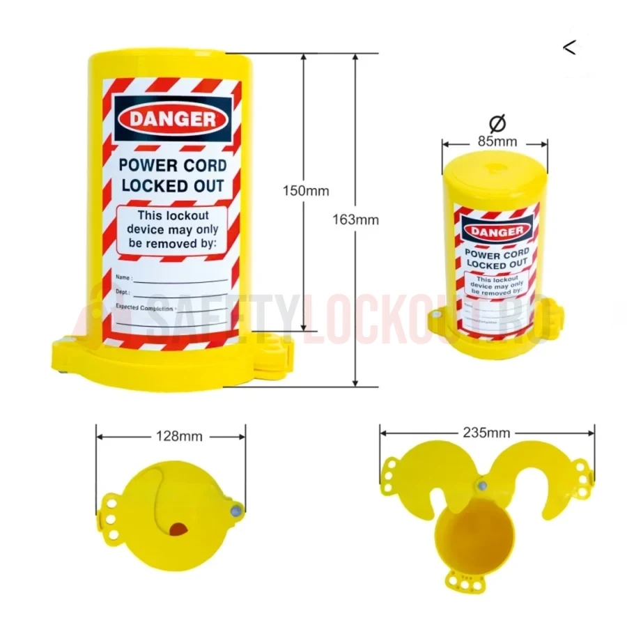 Dispozitiv de blocare pentru cilindru, capac galben — Dispozitiv convențional de blocare pentru cilindru | Safety Lockout