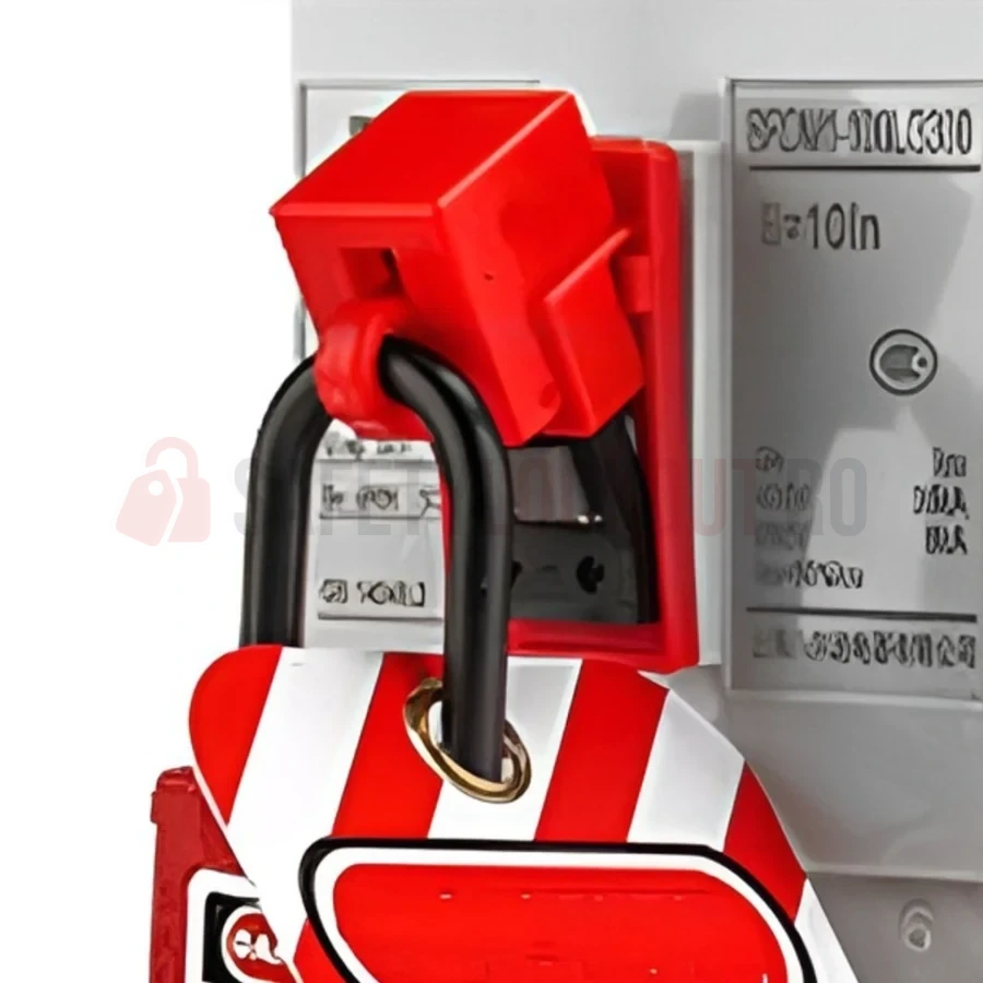 Dispozitiv de Blocare Clamp-On Mic (120-277V) - Clapetă Balama — Dispozitiv de blocare pentru disjunctor | Safety Lockout