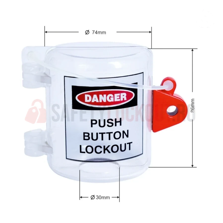 Dispozitiv de blocare butoane de apăsare supradimensionate Cocoon — Dispozitive de blocare pentru panouri electrice | Safety Lockout