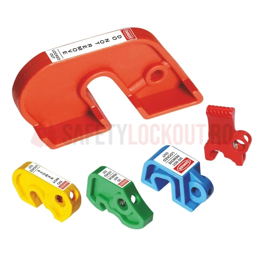 Kit Combo 5 Dispozitive de Blocare Disjunctor cu Șurub — Dispozitiv de blocare pentru disjunctor | Safety Lockout
