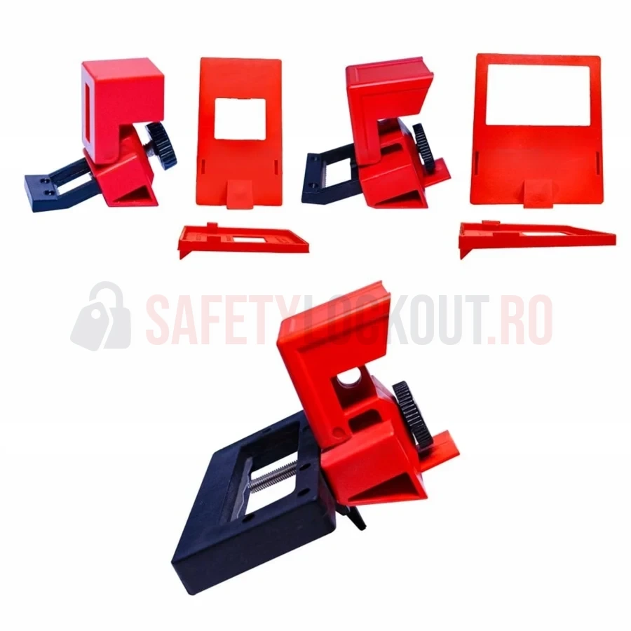 Kit Combo Clamp-On Dispozitive de Blocare (Clapetă Balama) — Dispozitiv de blocare pentru disjunctor | Safety Lockout
