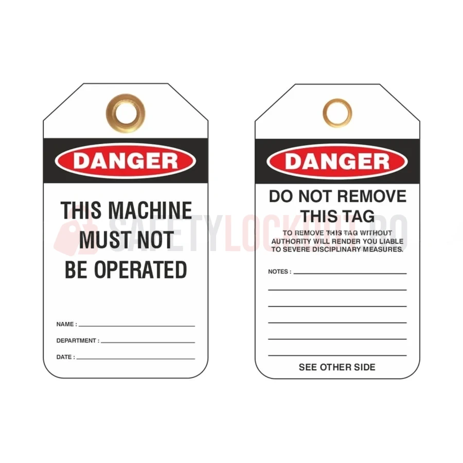 Etichete de blocare LOTO personalizate — Nu operați această mașină — Etichete LOTO personalizate | Safety Lockout
