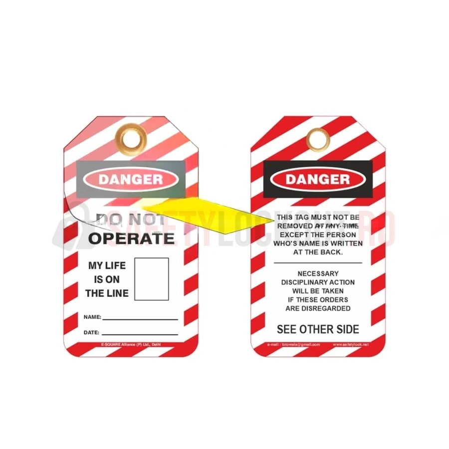 Etichete de blocare LOTO autolaminante cu fotografie — Etichete laminate | Safety Lockout