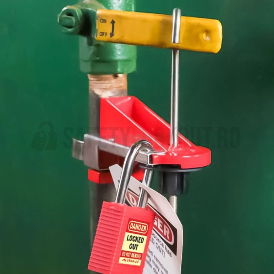 Dispozitiv de blocare cu clemă pentru valvă cu bilă, 1–10 cm — Dispozitive de blocare pentru valvă cu bilă | Safety Lockout