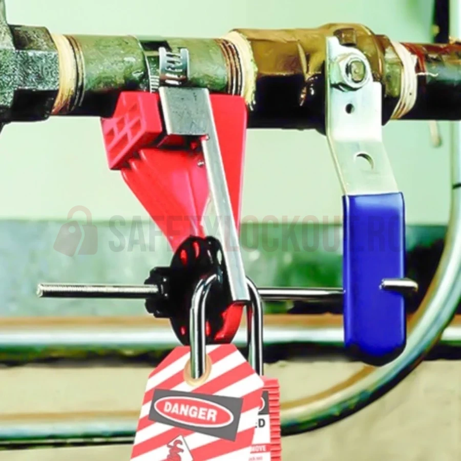 Dispozitiv de blocare cu clemă pentru valvă cu bilă, 1–10 cm — Dispozitive de blocare pentru valvă cu bilă | Safety Lockout
