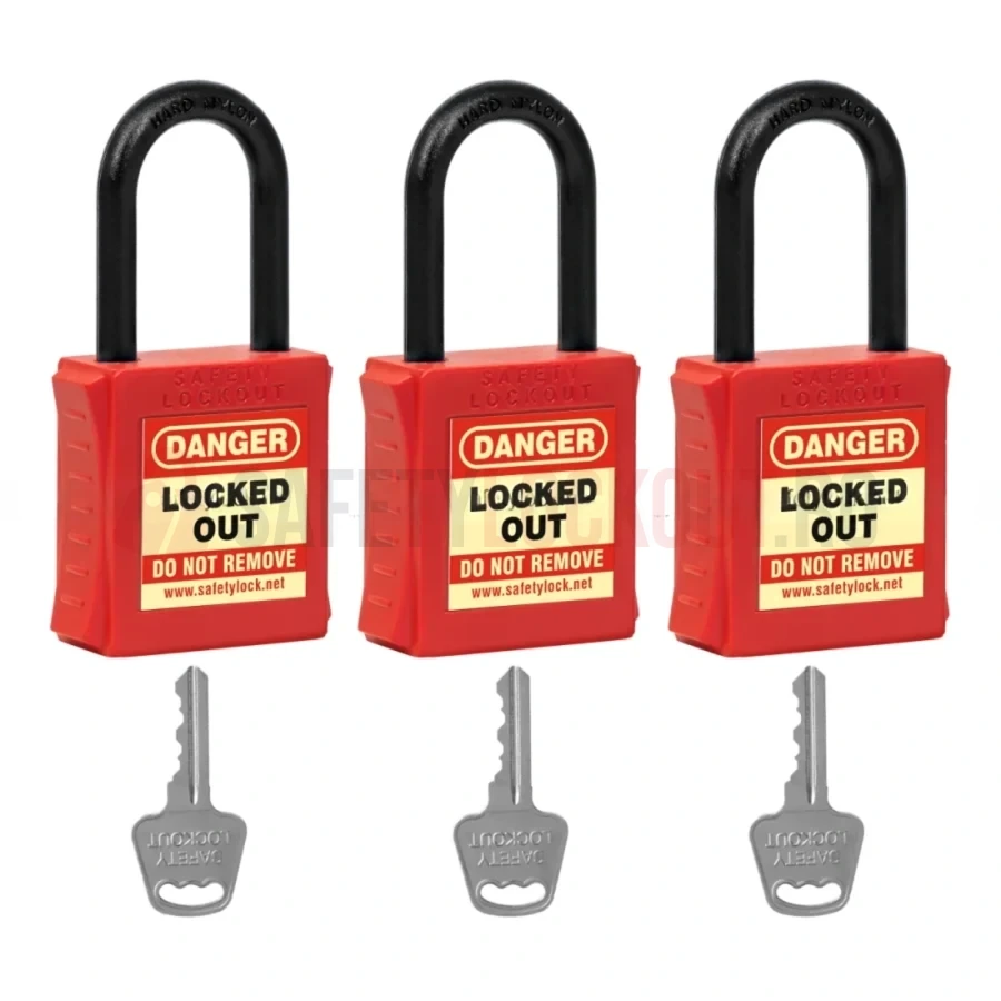 Lacăt LOTO dielectric cu bridă din nylon 42 mm — Lacăte LOTO dielectrice – BRIDĂ DIN NAILON | Safety Lockout