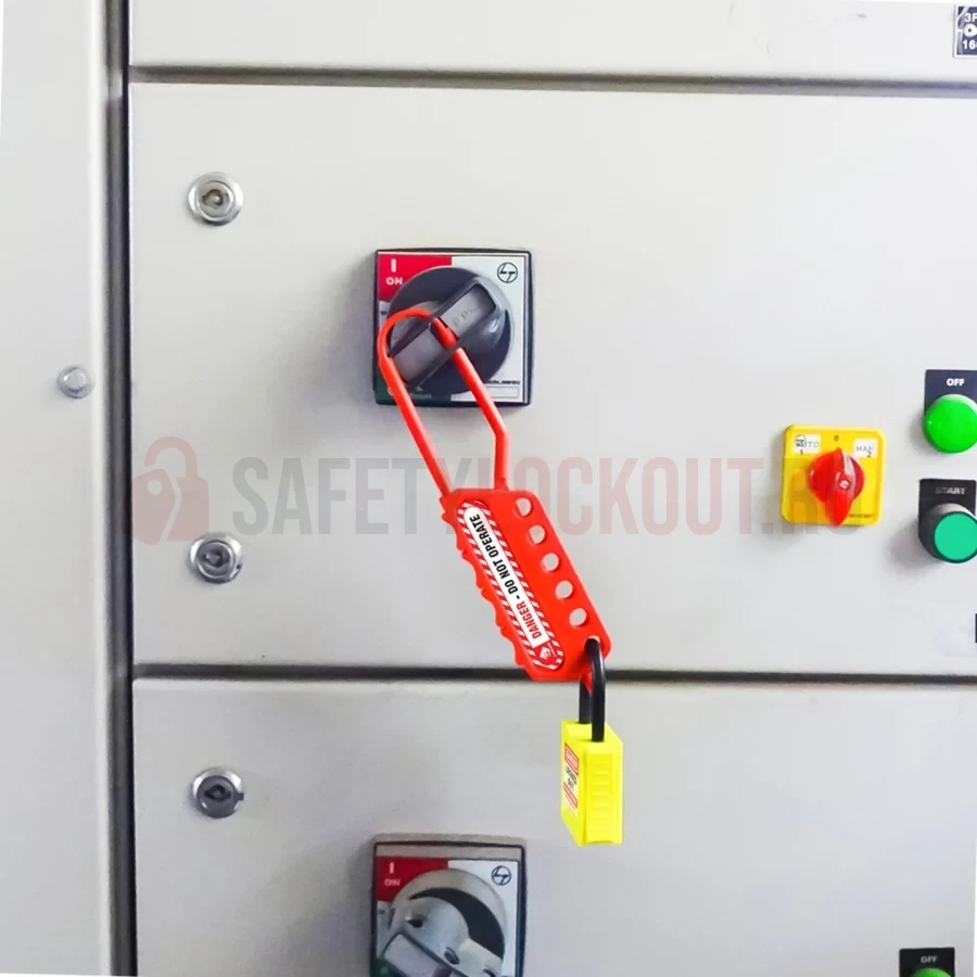 Hasp dielectric LOTO flexibil, 6 orificii, bridă 6 mm — Hasp dielectric | Safety Lockout