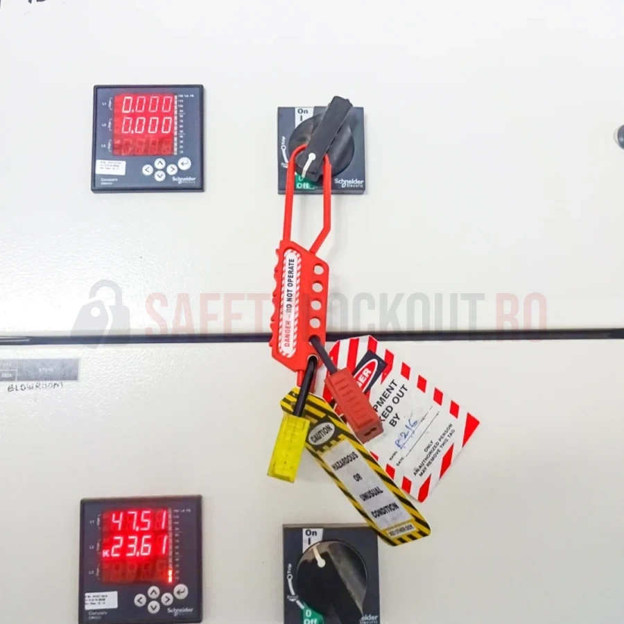 Hasp dielectric LOTO flexibil, 6 orificii, bridă 6 mm — Hasp dielectric | Safety Lockout