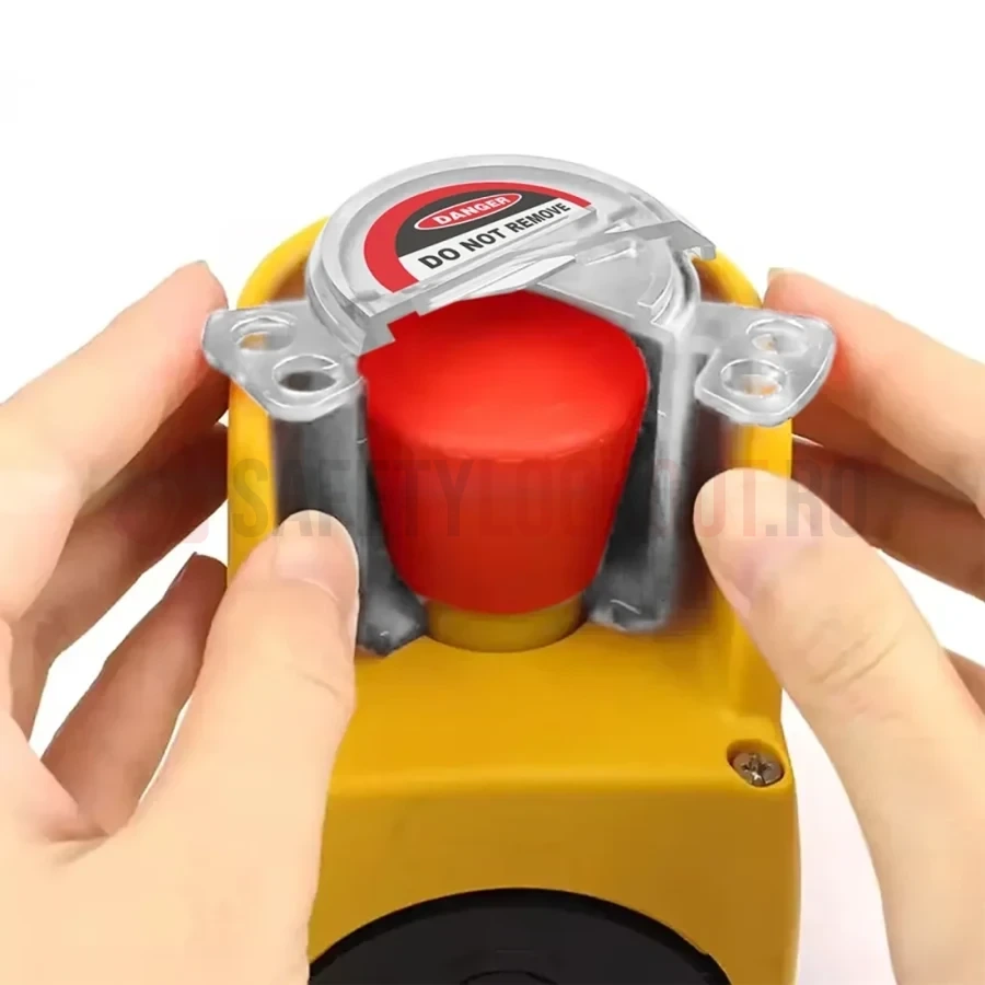 Dispozitiv de blocare pentru buton de urgență, spații înguste — Dispozitive de blocare pentru panouri electrice | Safety Lockout