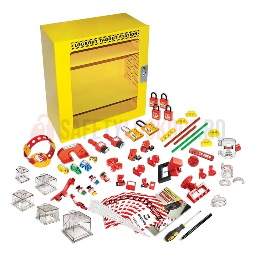 Kit LOTO Departamental pentru Electricieni cu Stație — Kituri LOTO pentru echipamente electrice | Safety Lockout