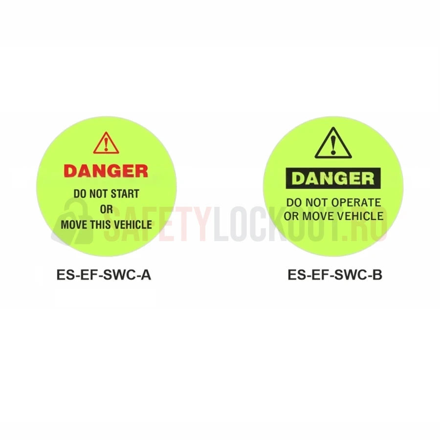 Husă elastică fluorescentă pentru blocare volan, 50 cm — Huse fluorescente elastice pentru volan | Safety Lockout