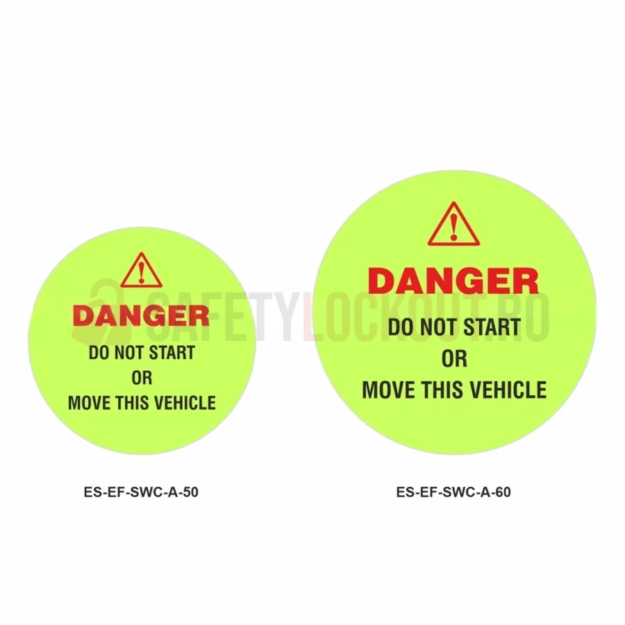 Husă elastică fluorescentă de blocare pentru volan — Model A — Huse fluorescente elastice pentru volan | Safety Lockout
