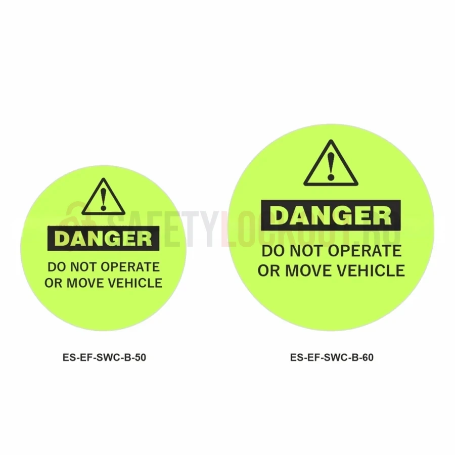 Husă elastică fluorescentă pentru blocare volan — Model B — Huse fluorescente elastice pentru volan | Safety Lockout