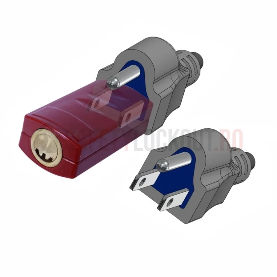 Dispozitiv de blocare pentru ștecher electric, 2-3 pini — Dispozitiv de blocare pentru ștecher american | Safety Lockout