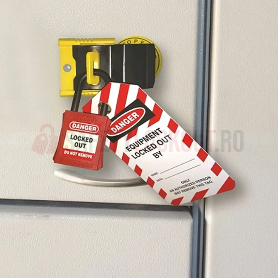 Dispozitiv de blocare pentru panou electric, tip buton proeminent — Dispozitive de blocare pentru panouri electrice | Safety Lockout