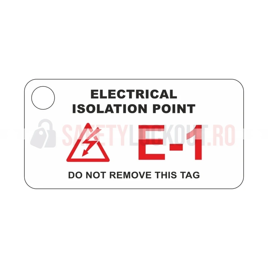 Etichetă LockPoint identificare sursă de energie – Punct de izolare electrică — Etichete LockPoint pentru identificarea surselor de energie | Safety Lockout