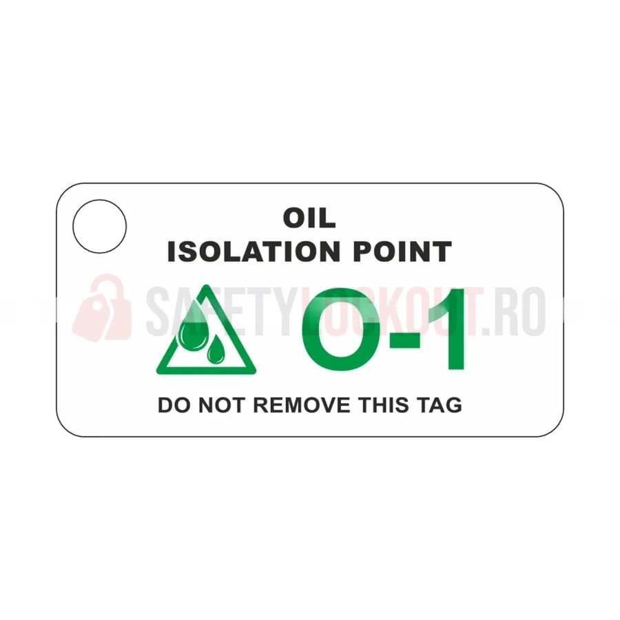 Etichetă LockPoint identificare sursă de energie – Punct de izolare ulei — Etichete LockPoint pentru identificarea surselor de energie | Safety Lockout