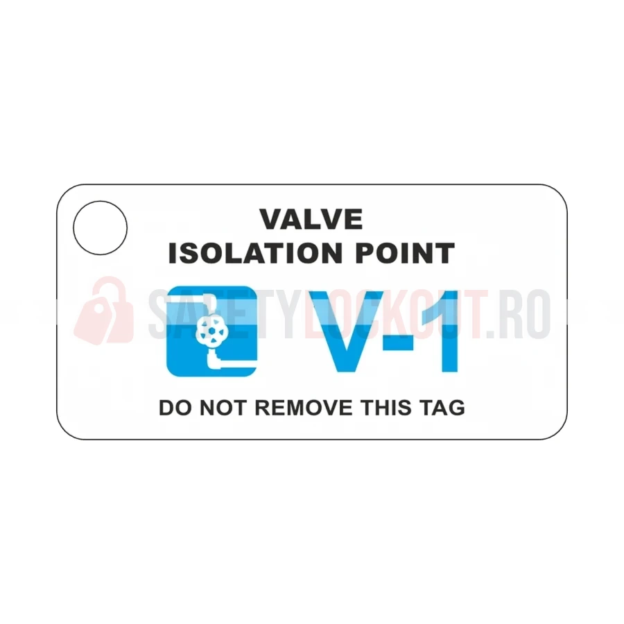 Etichetă LockPoint de identificare sursă de energie — izolare valvă — Etichete LockPoint pentru identificarea surselor de energie | Safety Lockout