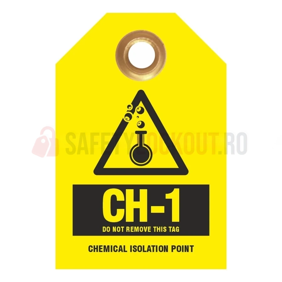 Etichetă standard de identificare a sursei de energie – Punct de izolare chimică — Etichete de identificare a sursei de energie | Safety Lockout