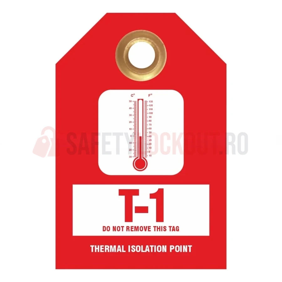 Etichetă standard de identificare a sursei de energie – Punct de izolare termică — Etichete de identificare a sursei de energie | Safety Lockout