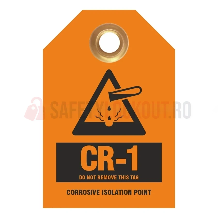 Etichetă standard de identificare a sursei de energie – Punct de izolare coroziv — Etichete de identificare a sursei de energie | Safety Lockout