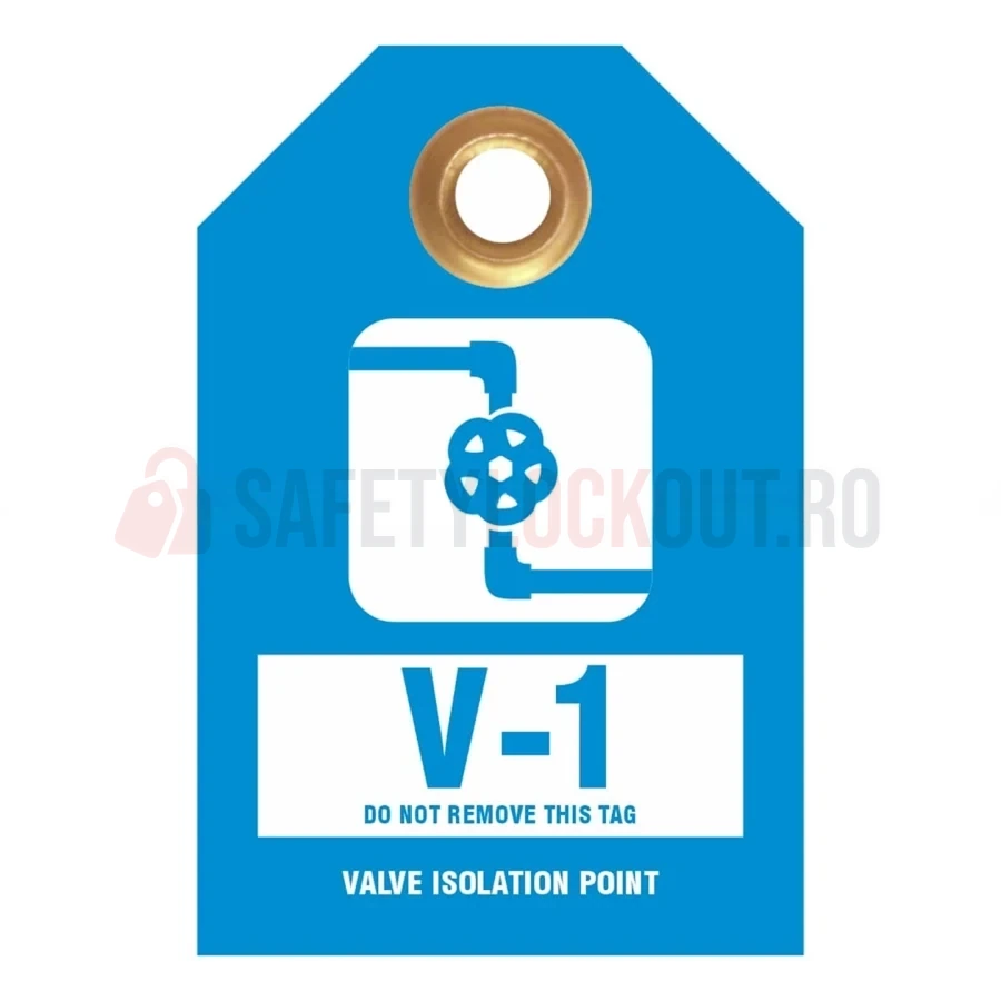 Etichetă standard de identificare a sursei de energie – Punct de izolare valvă — Etichete de identificare a sursei de energie | Safety Lockout