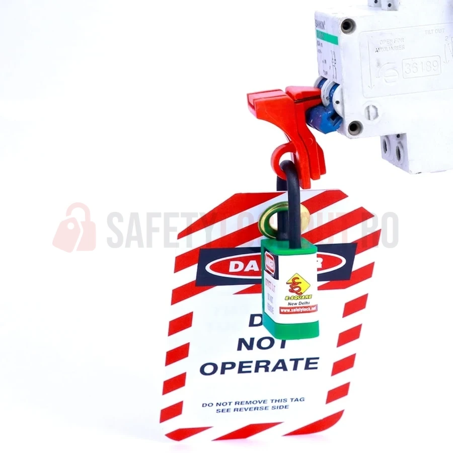 Dispozitiv de Blocare Europa pentru Disjunctor Miniatură - Roșu — Dispozitiv de blocare pentru disjunctor | Safety Lockout