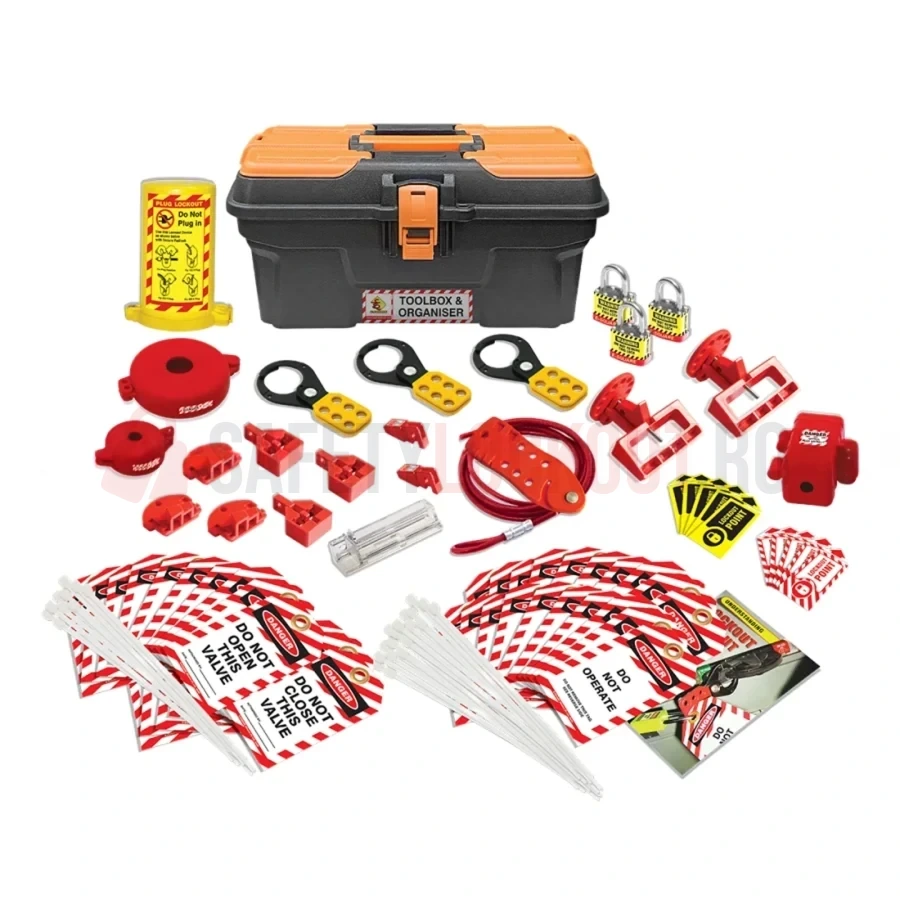 Kit LOTO Deluxe pentru Sisteme Electrice și Valve — Kituri LOTO | Safety Lockout
