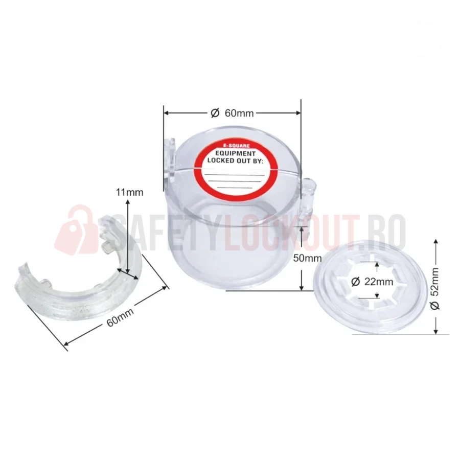 Dispozitiv de blocare tip 'Flexible Cocoon' pentru butoane — Dispozitive de blocare pentru panouri electrice | Safety Lockout