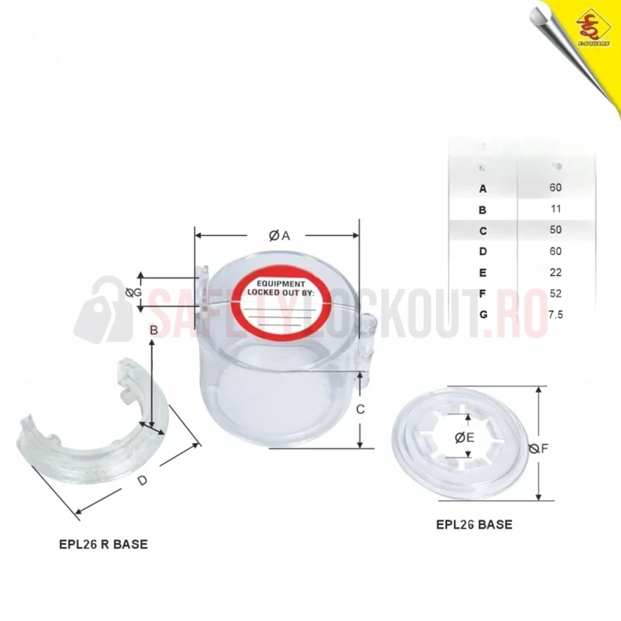 Set de blocare flexibil tip 'Cocoon' pentru butoane și comutatoare — Dispozitive de blocare pentru panouri electrice | Safety Lockout