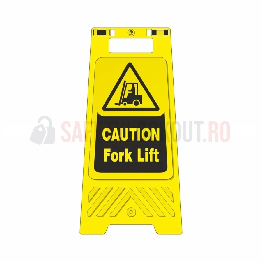 Panou de podea pentru siguranță, galben, Caution Fork Lift — Panouri de podea pentru siguranță | Safety Lockout