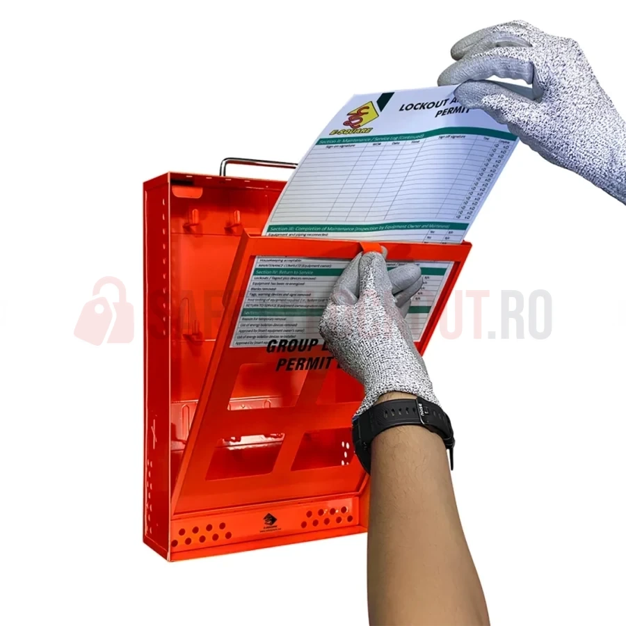 Cutie LOTO de Grup cu Suport Permis - 12 Lacăte — Cutie de blocare pentru grup | Safety Lockout